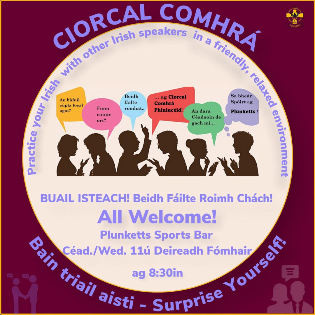 Ciorcal Comhrá - Plunkett's GAA