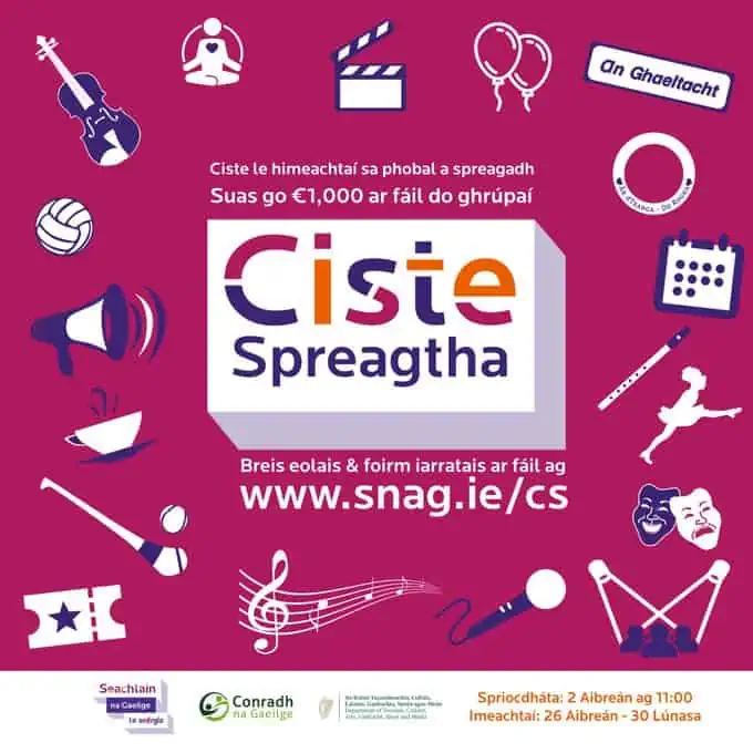Ciste Spreagtha Sheachtain na Gaeilge